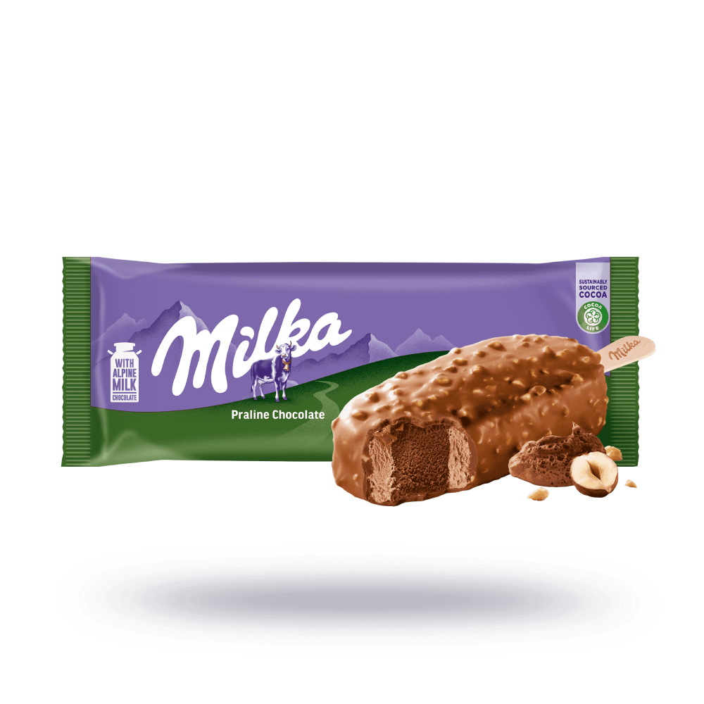 みるくフレーバー Milka - Ice Cream Praline Chocolate | Lehr's German Specialties