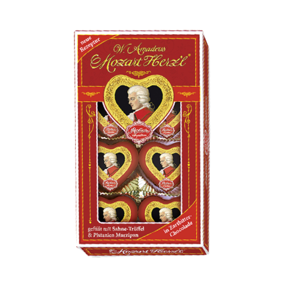 Reber - W. Amadeus Mozart Herzl (Chocolate Heart Gift Box