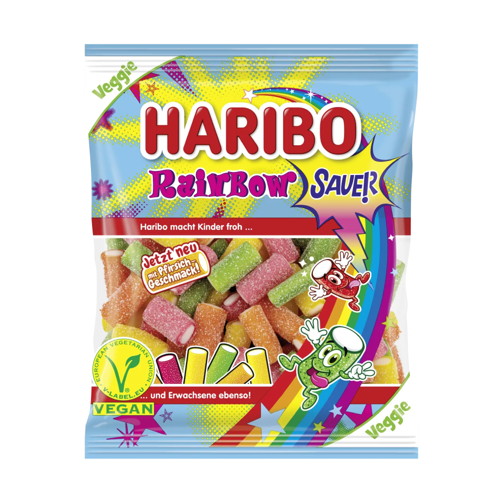 Haribo (German) - Rainbow Sauer Gummy Candy | Lehr's German