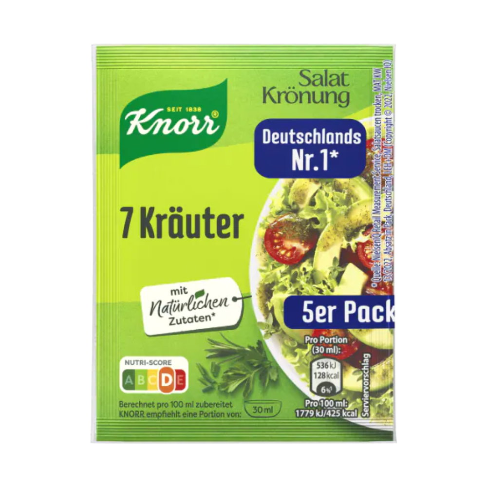 Knorr - Salatkrnung 7 Kruter (Salad Dressing 7 Herbs) 5-Pack | Lehr's  German Specialties